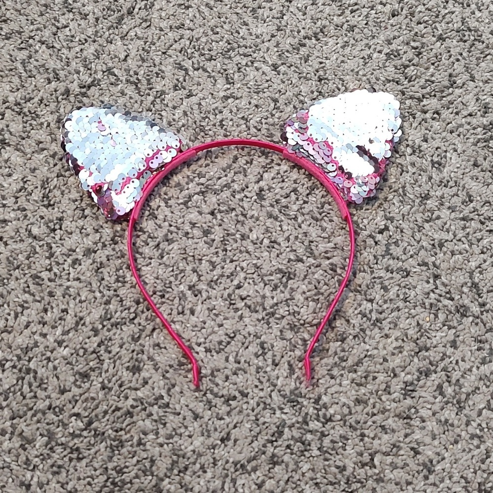Sequin Cat ear headband